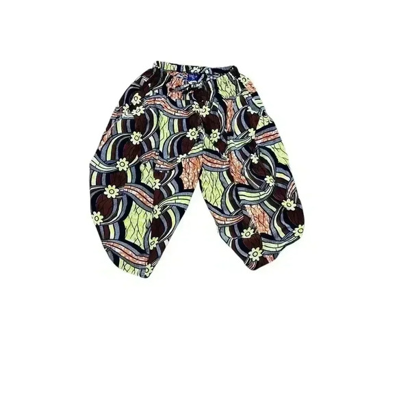 The Royal Native Harem Capri Pants yellow, rust Art Deco Dopamine sz xs - Picture 2 of 4